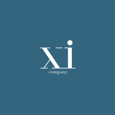 X ve şirket logosu mektup 