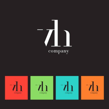 V ve H harfi şirket logosu 