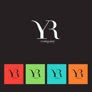 Y ve R harfi şirket logosu 