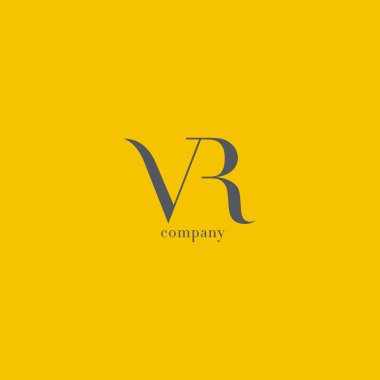 V ve R harfi şirket logosu 