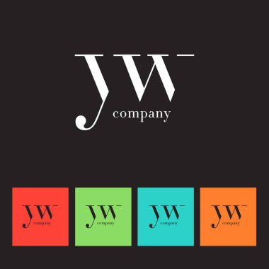 Y ve W harfi şirket logosu 