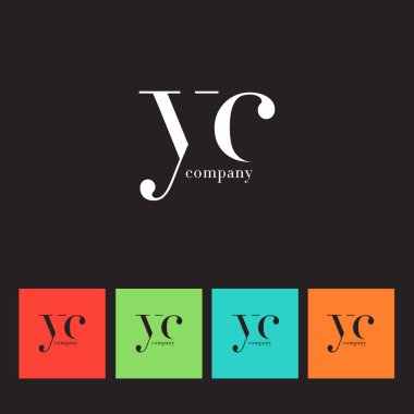 Y ve C harfi şirket logosu 