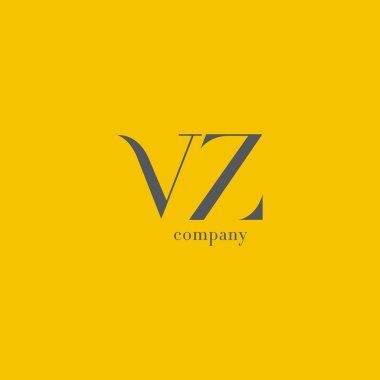 V ve Z harfi şirket logosu 