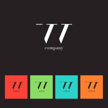 V ve V harfi şirket logosu 