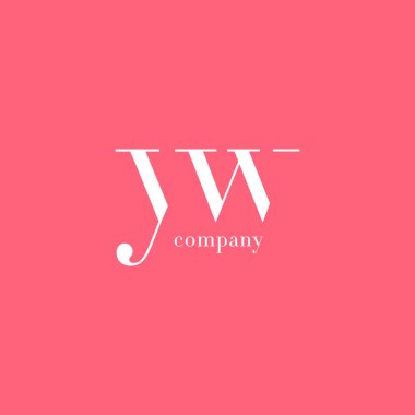 Y ve W harfi şirket logosu 