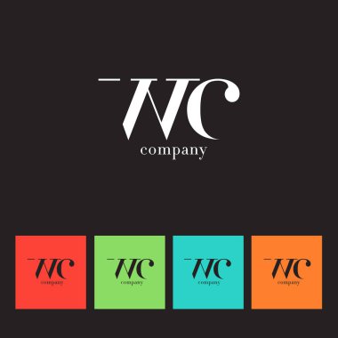 W ve C harfi şirket logosu 