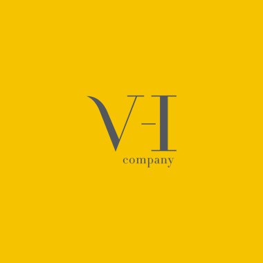 V ve H harfi şirket logosu 