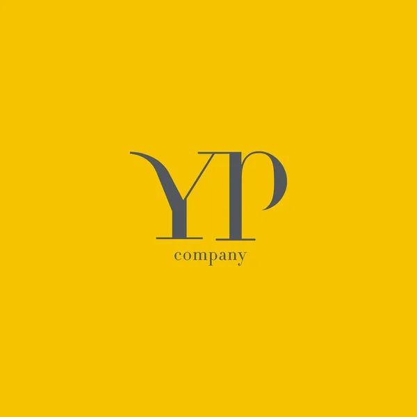 Y ・ P 手紙社ロゴ — ストックベクタ