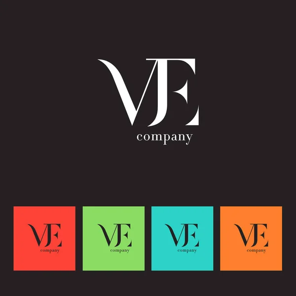 V & E Letter Company Logo — Stock Vector