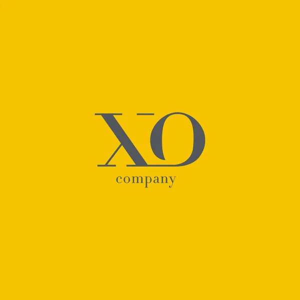 X ve O mektup şirket logosu — Stok Vektör