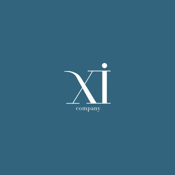 Logo de la empresa X & I Letter — Vector de stock