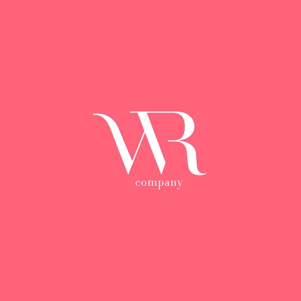 W & R Lettre Logo de l'entreprise — Image vectorielle