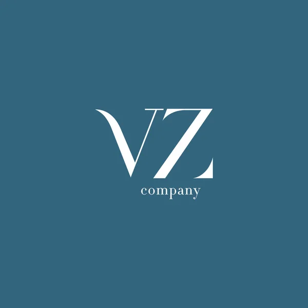 V & Z brev företagslogotyp — Stock vektor