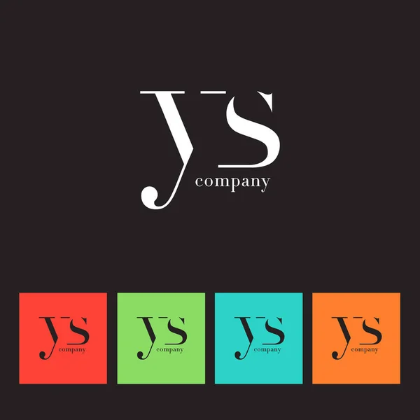 Y ・ S 文字の会社のロゴ — ストックベクタ