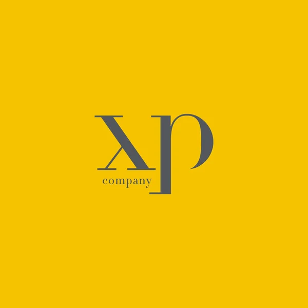 X ve P harfi şirket logosu — Stok Vektör