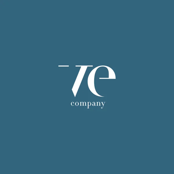 V & E Carta logotipo da empresa —  Vetores de Stock