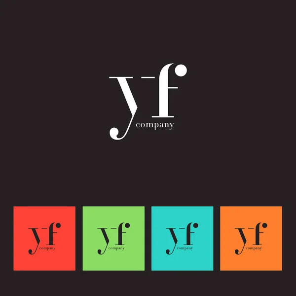 Y & F Letter Company Logo — Stock Vector