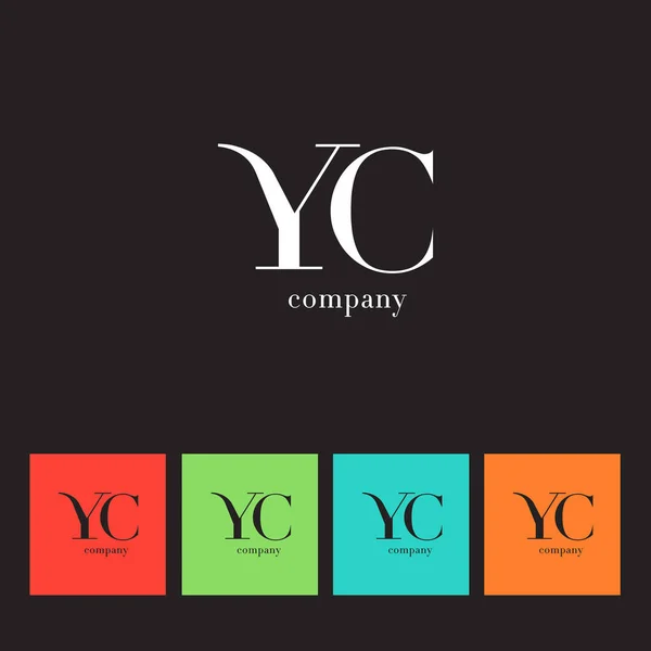 Y & C brief bedrijfslogo — Stockvector