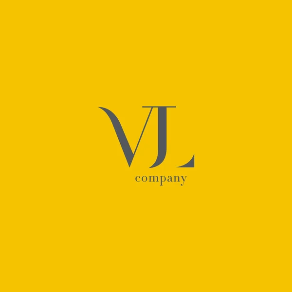 V & L Carta logotipo da empresa —  Vetores de Stock