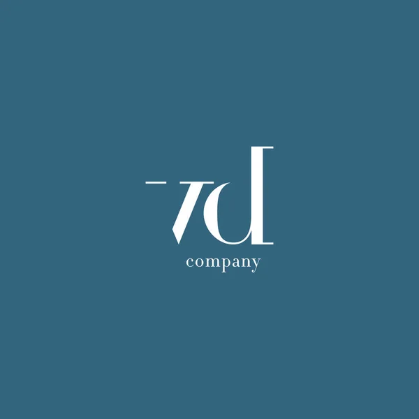 Logo aziendale della lettera V & D — Vettoriale Stock