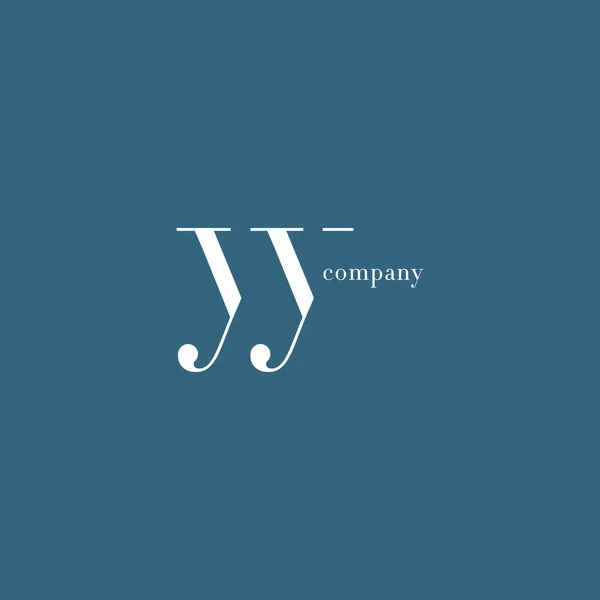 Y & Y Letter Company Logo — Stock Vector