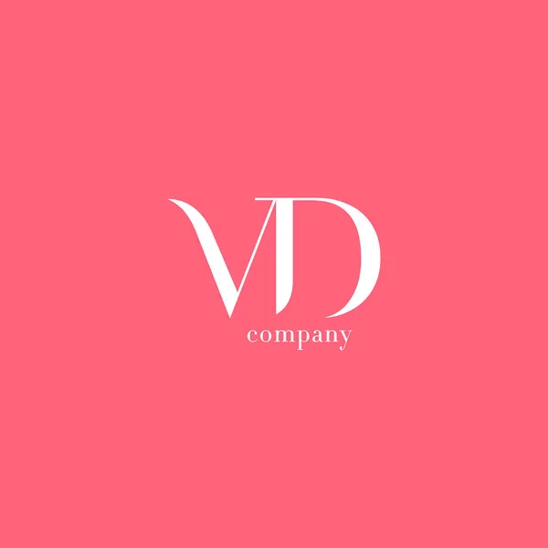 Lettre V & D Logo de l'entreprise — Image vectorielle