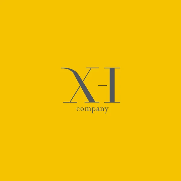 Logo de la empresa X & H Letter — Vector de stock