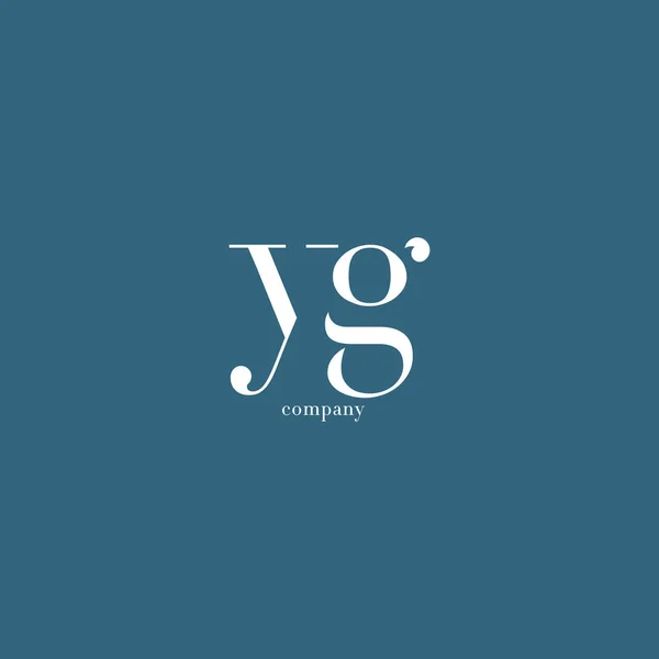 Y & Logo společnosti písmeno G — Stockový vektor