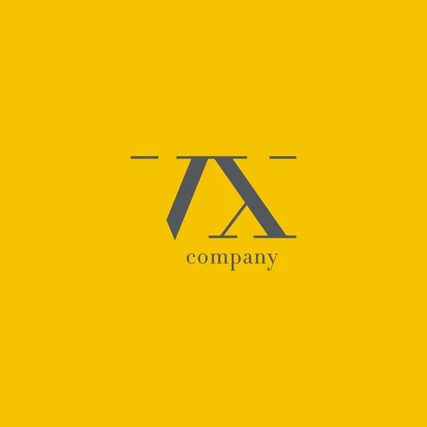 V ve X harfi şirket logosu — Stok Vektör