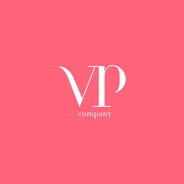 V & P Carta logotipo da empresa —  Vetores de Stock