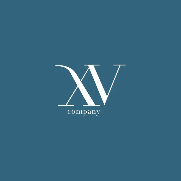 Логотип X & V Letter Company — стоковый вектор