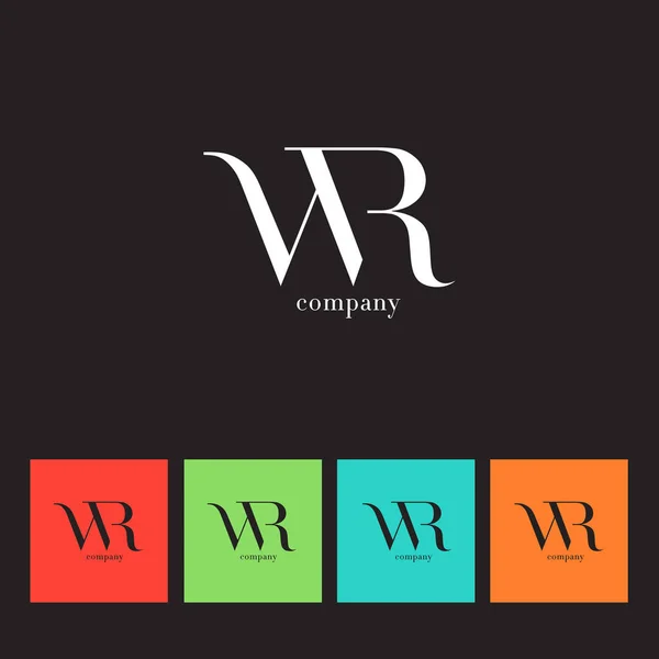 W ・ R 文字の会社のロゴ — ストックベクタ