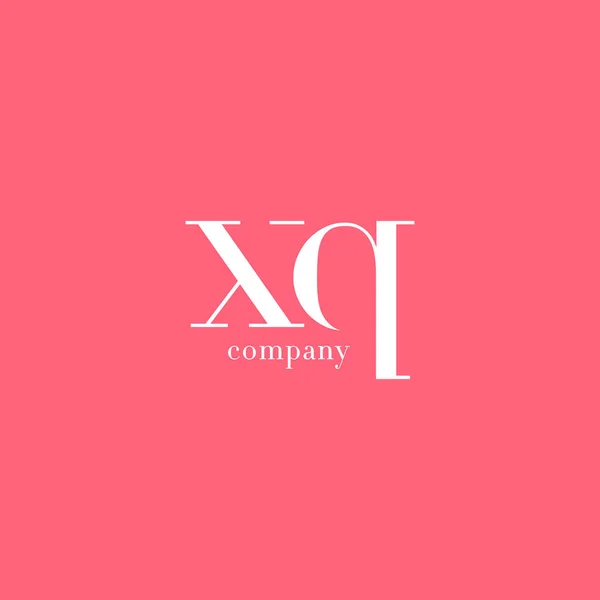 X & Q brev företagslogotyp — Stock vektor