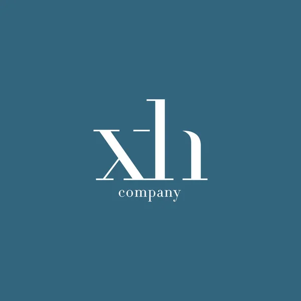 Логотип X & H Letter Company — стоковый вектор