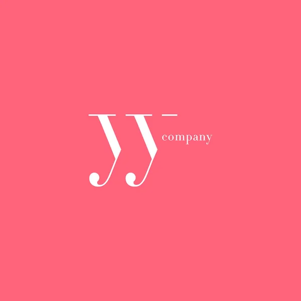 Y & Y brief bedrijfslogo — Stockvector