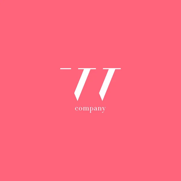 V ve V harfi şirket logosu — Stok Vektör
