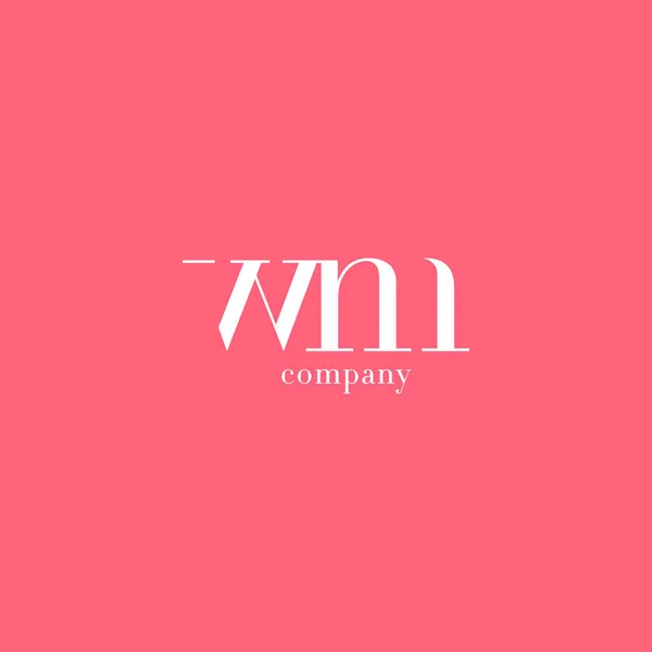 W & λογότυπο εταιρείας γράμμα M — Διανυσματικό Αρχείο