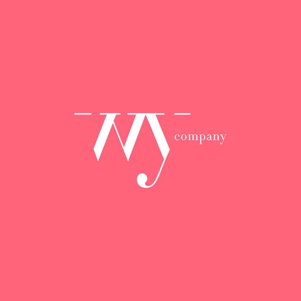 W & Logo firmy litera Y — Wektor stockowy