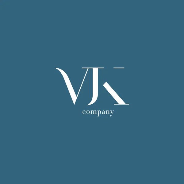 V & K Carta logotipo da empresa —  Vetores de Stock