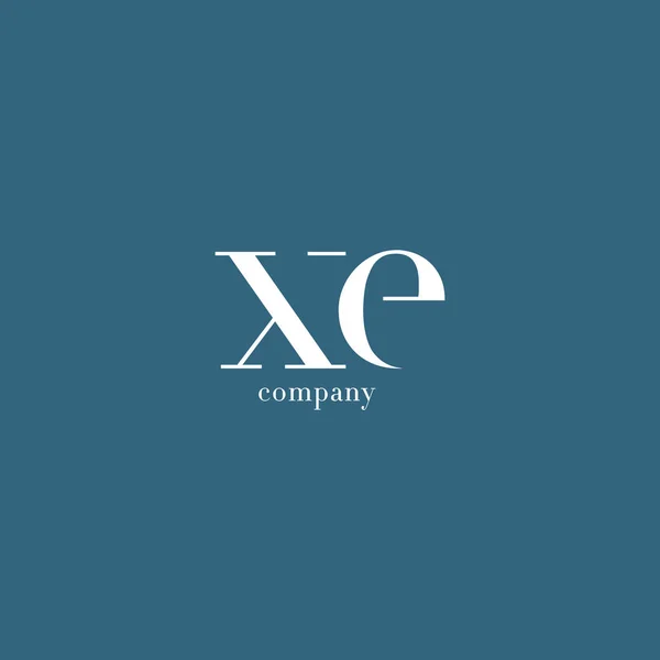 Logo de la empresa X & E Letter — Vector de stock