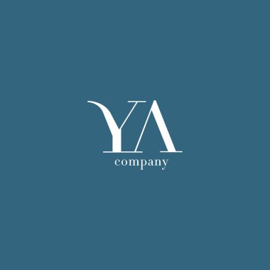 Y ve mektup şirket logosu 