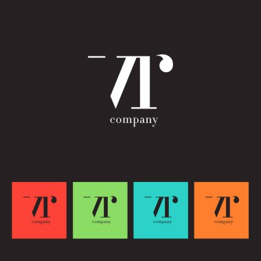V ve R harfi şirket logosu 