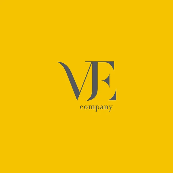 V & E dopis firemní Logo — Stockový vektor