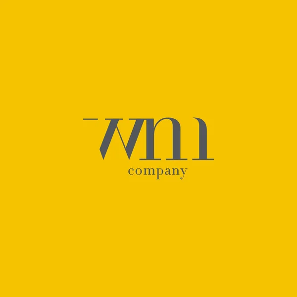 W & M brev företagslogotyp — Stock vektor