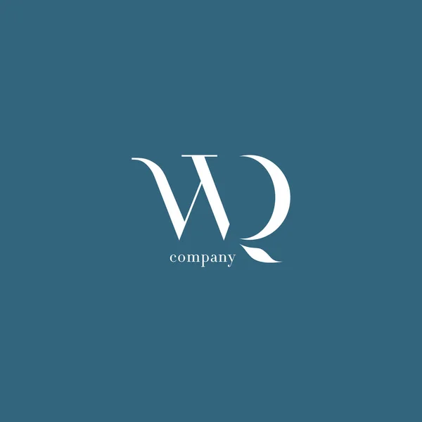 W & Q Lettre Logo de l'entreprise — Image vectorielle