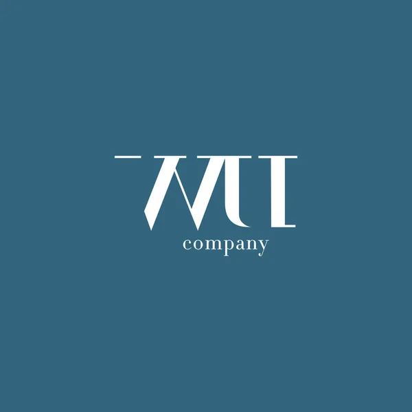 Logo aziendale W & U Letter — Vettoriale Stock