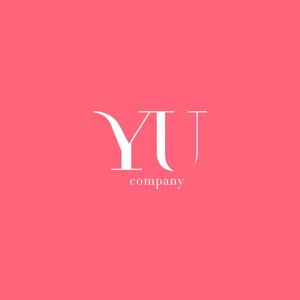 Y ・ U 文字会社のロゴ — ストックベクタ