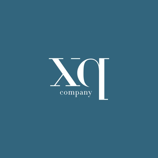 Logo de la empresa X & Q Letter — Archivo Imágenes Vectoriales