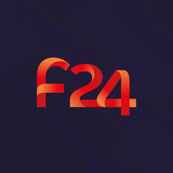 Логотип f24 — стоковый вектор