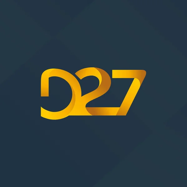 D 27  joint logo — Stock Vector